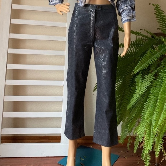 NWOT, Etcetera python scale denim Pants - Picture 1 of 8